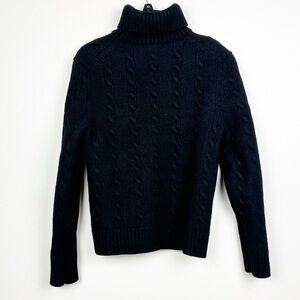 Banana Republic Extra Fine Merino Wool Cable Knit Turtleneck Sweater
